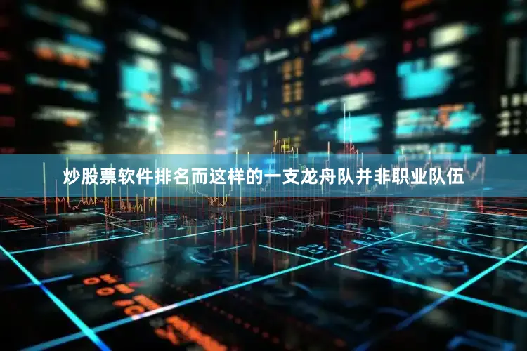 炒股票软件排名而这样的一支龙舟队并非职业队伍