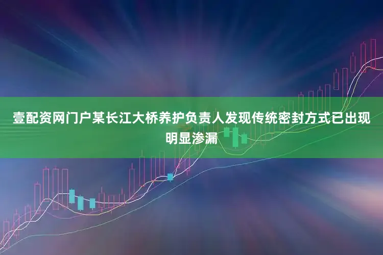 壹配资网门户某长江大桥养护负责人发现传统密封方式已出现明显渗漏